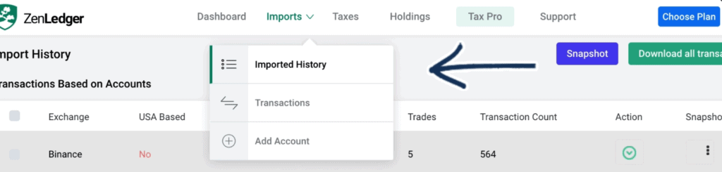 You can check your import history.