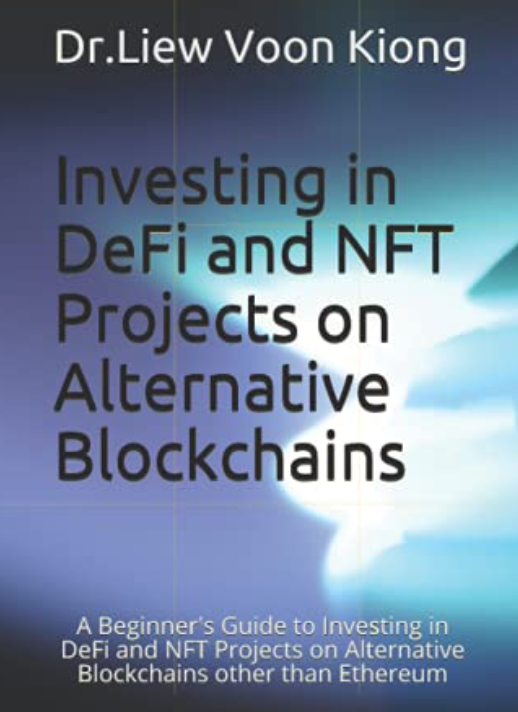Book cover of Investing in DeFi & NFT Projects On Alt Chains.