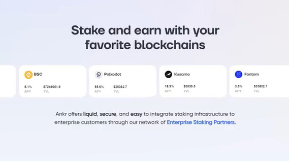 You can stake and earn with your favorite blockchains thru Ankr.